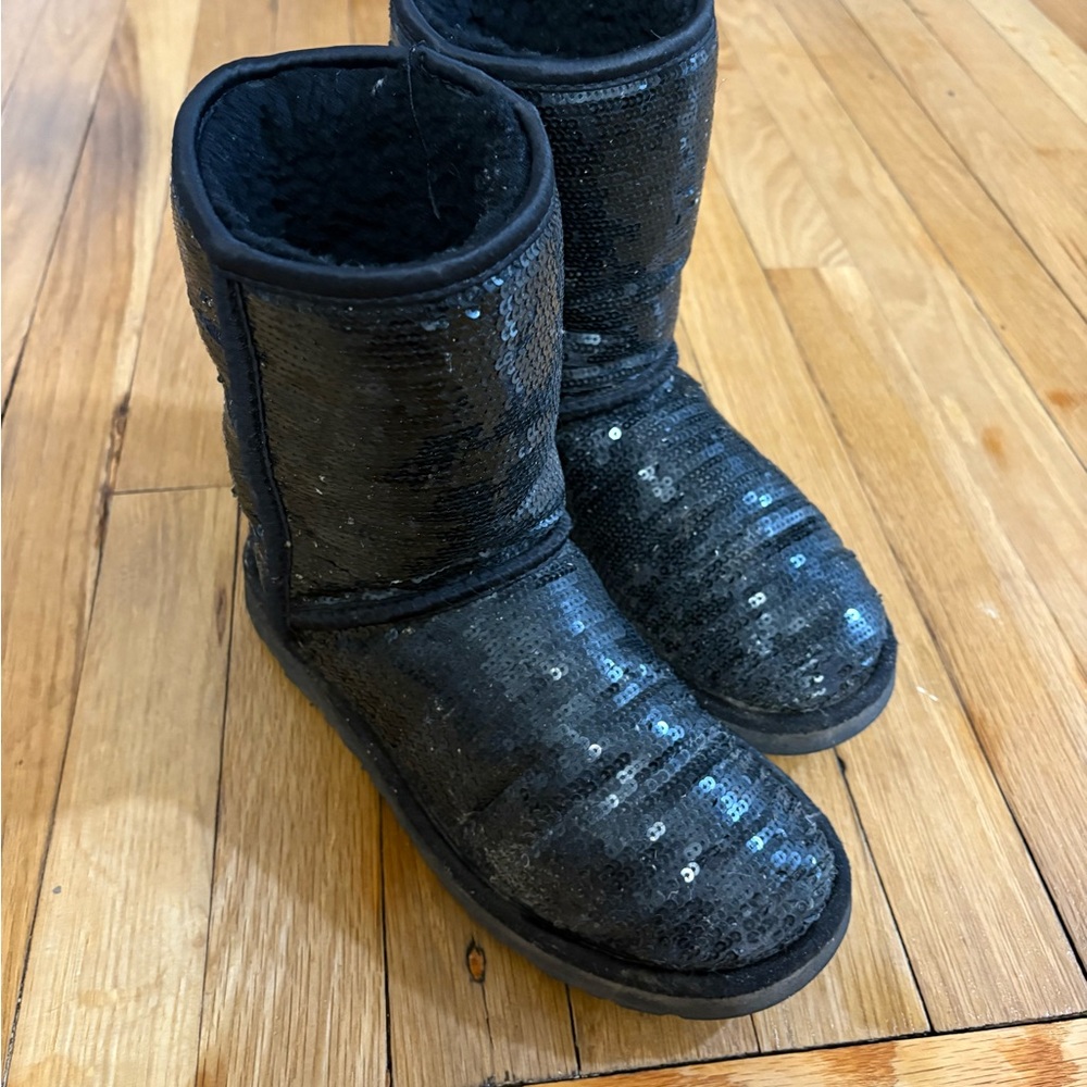 UGG Black Sequin Boots